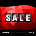 Sale abstract geometric background