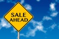 Sale Ahead Sign Royalty Free Stock Photo