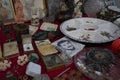 Sale of antiques in the Barrio Antiguo Market of the City