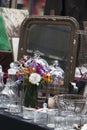 Sale of antiques on the Spitalfield market