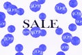 Sale background concept with balls