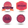 Sale badge discount tag vector label promotion price offer isolated deal hot free design Royalty Free Stock Photo