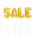 Sale balloon font isolated on white