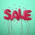 Sale Balloon Letters Background