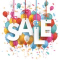 Sale Balloons Percents Royalty Free Stock Photo