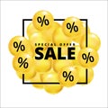 Sale balloons yellow