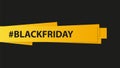 Sale banner. Black Friday. Discount. Summer sale. Template design with hashtag. Royalty Free Stock Photo