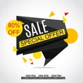 Sale Banner Design. Sale background. Royalty Free Stock Photo