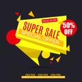 Sale Banner Design. Sale Vector Tag for Promotional brochure,poster,advertising shopping flyer, discount,banner.