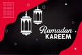 Abstract stylish Ramadan kareem banner background