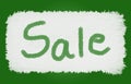 Sale Banner hand wrriten background Royalty Free Stock Photo