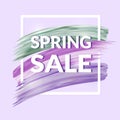 Sale Banner in lilac colors