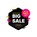 Sale BannerMega sale deal banner template design, Big sale special offer. end of season special offer banner. abstract promotion g