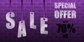 Sale banner. Special offer. Discount banner template Royalty Free Stock Photo