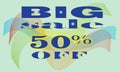 Sale banner template design, Big sale special up to 50% off. vector illustration