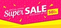 Sale Banner Template Design Royalty Free Stock Photo