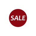 Sale banner template design, price tag icon. discount stickers with percentage Royalty Free Stock Photo