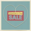 Sale banner to Valentine`s Day