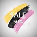 Sale Banner in 3 trendy colors.