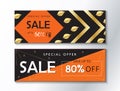 Sale banners Halloween Royalty Free Stock Photo