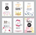 Sale banners collection for social media banners, web design, shopping on-line,posters