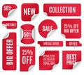 Sale banners, tag, sticker, badge, discount price Royalty Free Stock Photo