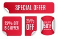 Sale banners, tag, sticker, badge, discount price Royalty Free Stock Photo