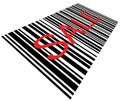 Sale Barcode Macro Closeup Isolated Royalty Free Stock Photo