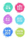 Sale 50 Best Choice Special Offer Promo Stickers