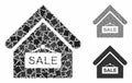 Sale building Mosaic Icon of Bumpy Items