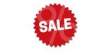 Sale Button concept illustration on a white background Royalty Free Stock Photo