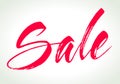 Sale lettering. Vector illustration. Royalty Free Stock Photo