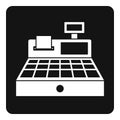 Sale cash register icon simple