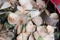 .sale of coconuts in the fruit markets of Asia. Benefits of Coconut Milk and Pulp