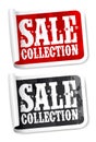 Sale collection stickers Royalty Free Stock Photo