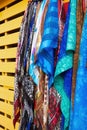 Sale of colored fabrics - Fort-de-France - Martinique