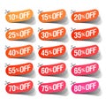 Sale coupons Royalty Free Stock Photo