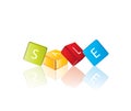 Sale - cube letters