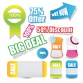 Sale or discount Label or banner and Sticker Vintange Royalty Free Stock Photo