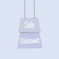 Sale discount label flat design copia