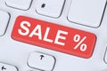 Sale discount online shopping e-commerce internet shop concept Royalty Free Stock Photo
