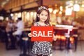 Sale discount promotion for shop concept