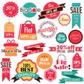 Sale and Discount tags Royalty Free Stock Photo