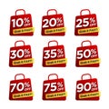 Sale discount tags set badges template Royalty Free Stock Photo