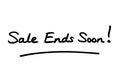 Sale Ends Soon Royalty Free Stock Photo