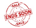 Sale ends soon Royalty Free Stock Photo