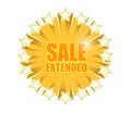 Sale extended sign illustration design