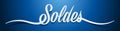 Sale in French : Soldes Royalty Free Stock Photo