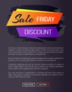 Sale Friday Discount Web Page Vector Illustration Royalty Free Stock Photo