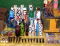 Sale of handicrafts from spent cartridges